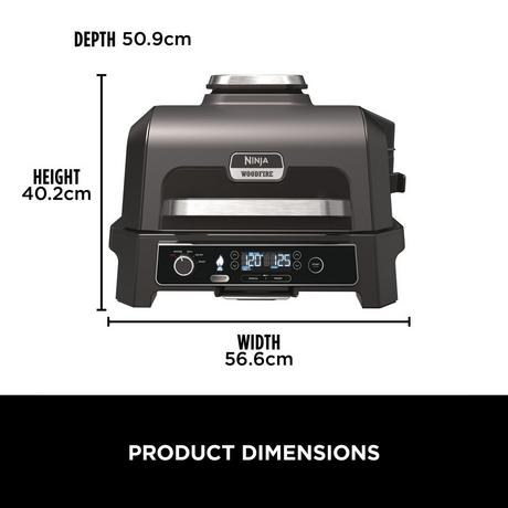 Ninja OG850UK Woodfire Pro XL Electric BBQ Grill & Smoker - View 13