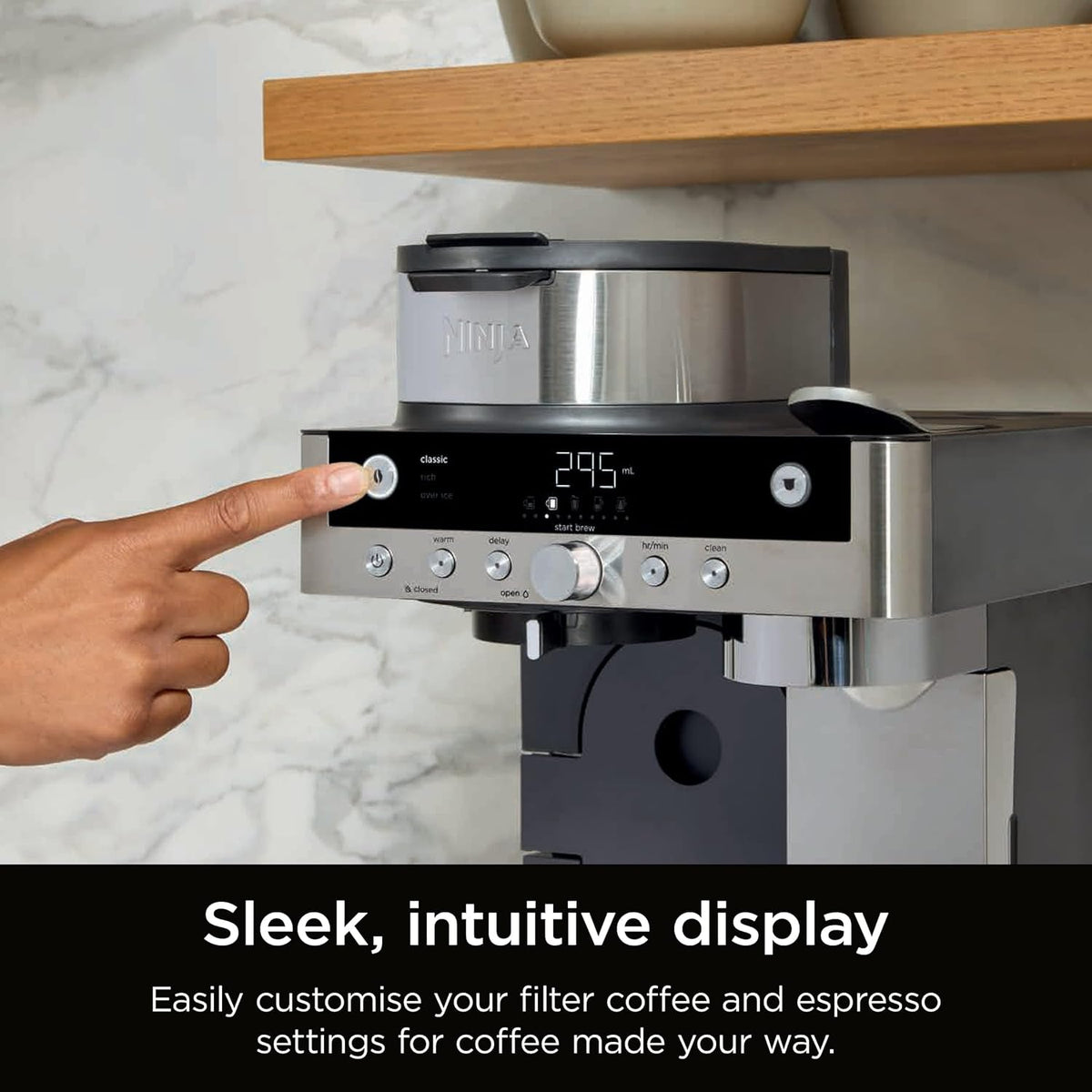 Ninja Prestige Dualbrew System CFN802UK Pod and Filter Coffee Machine - Black - View 9
