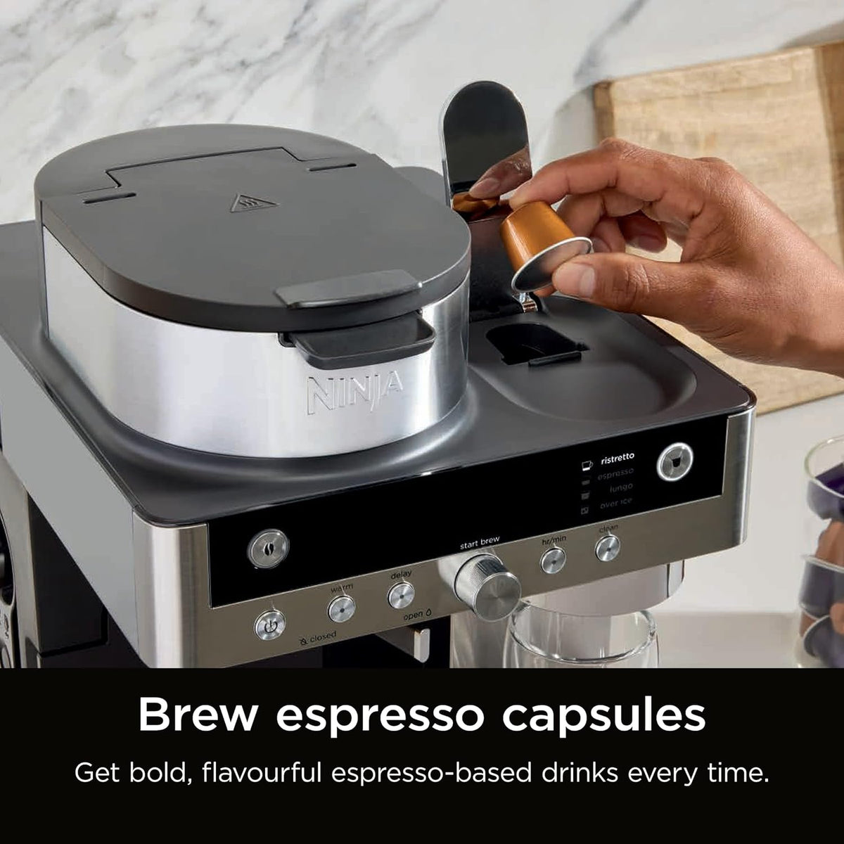 Ninja Prestige Dualbrew System CFN802UK Pod and Filter Coffee Machine - Black - View 7