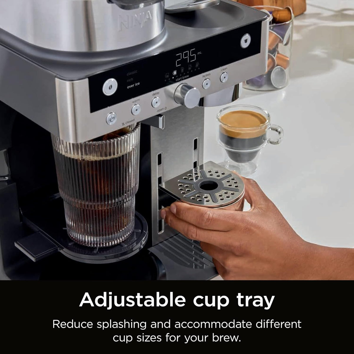 Ninja Prestige Dualbrew System CFN802UK Pod and Filter Coffee Machine - Black - View 4