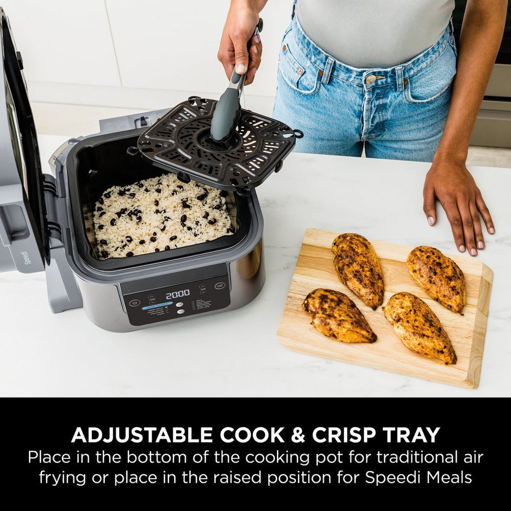 Ninja Speedi 10-in-1 Rapid Cooker and Air Fryer ON400UK - Grey - View 11