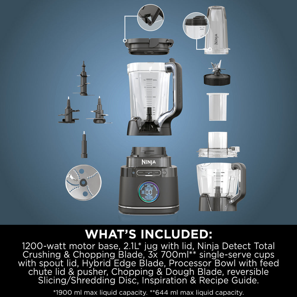 Ninja TB401UK Detect Power Blender and Processor Pro with Blendsense Technology Black - View 14