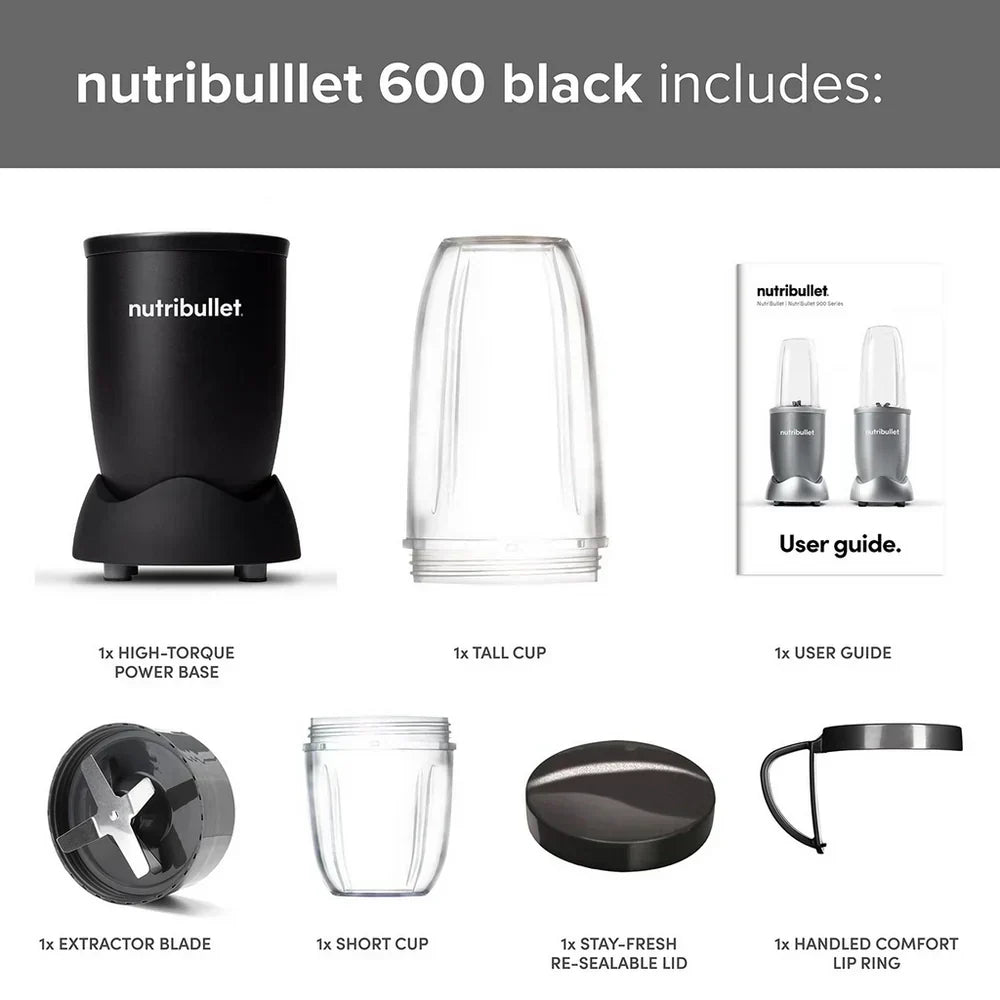 Nutribullet 600 Series Blender 02548 - Black - View 6