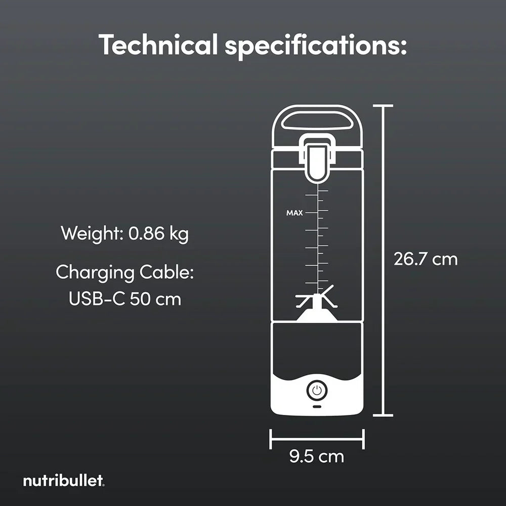 Nutribullet McLaren F1 Team Edition Portable Blender 2777 – Grey - View 8