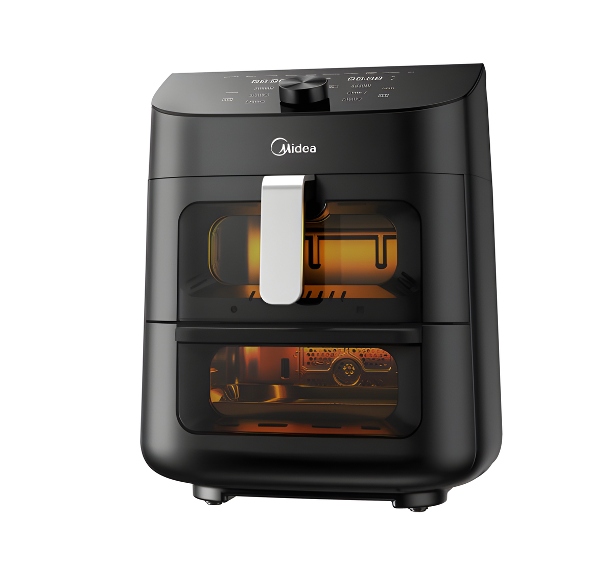 Midea MAF112B0BPKW - Black 11L Two-zone Air Fryer - 1900W - B energy - View 3