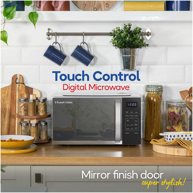 Russell Hobbs RHMT2045S 20 Litre Touch Control Digital Microwave Silver - View 4