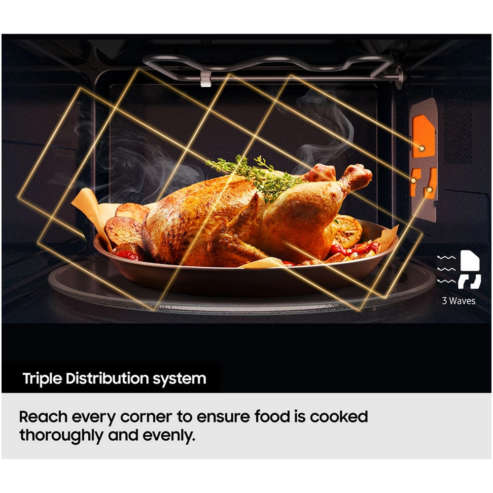 Samsung MS23K3515AK 23L Solo Microwave Oven with Triple Distribution System Black - View 9