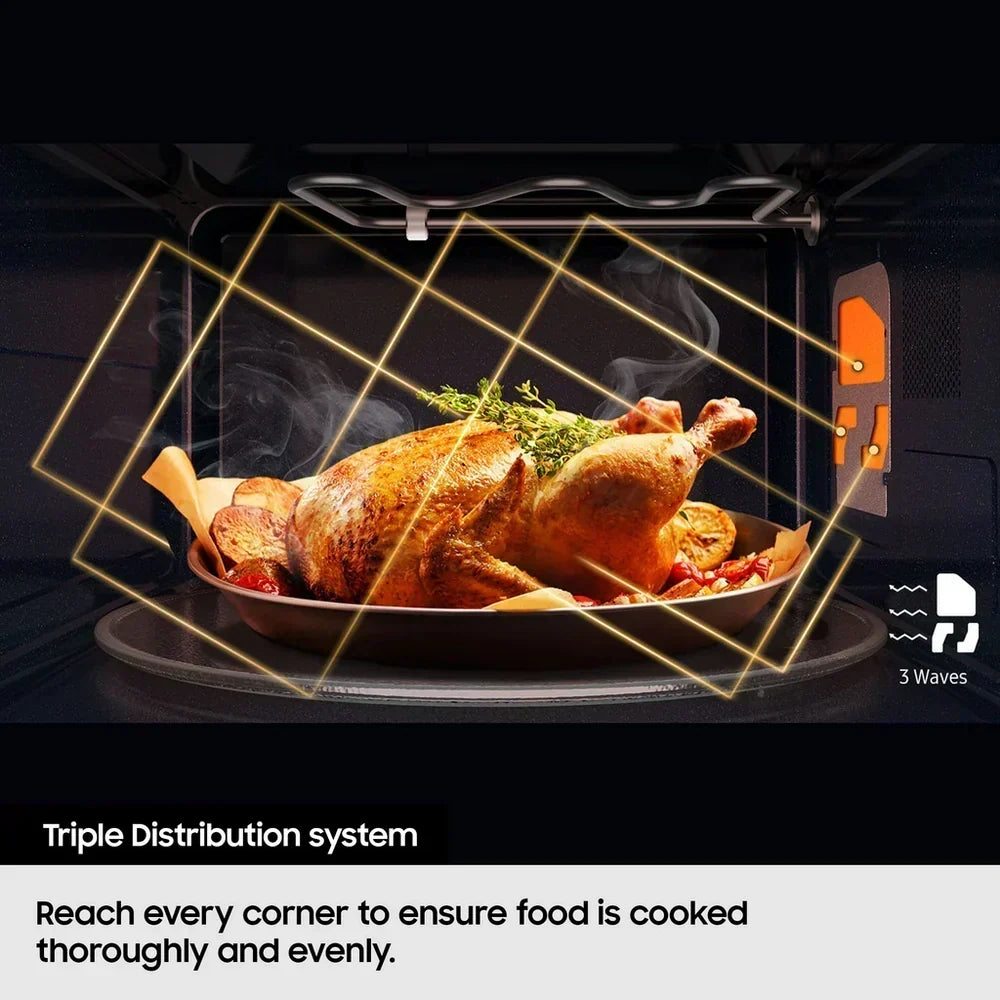 Samsung MS32DG4504ATE3 32L Solo Microwave with Triple Distribution System Stainless Steel - View 9