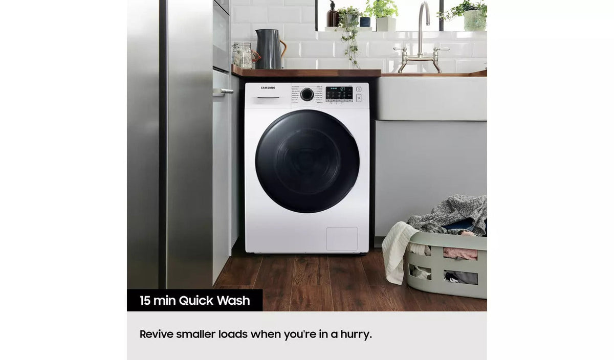 Samsung Series 4 WW90FG3M05AWEU 9kg 1400 Spin Front Load Washing Machine with Hygiene Steam White - A Rated - View 6