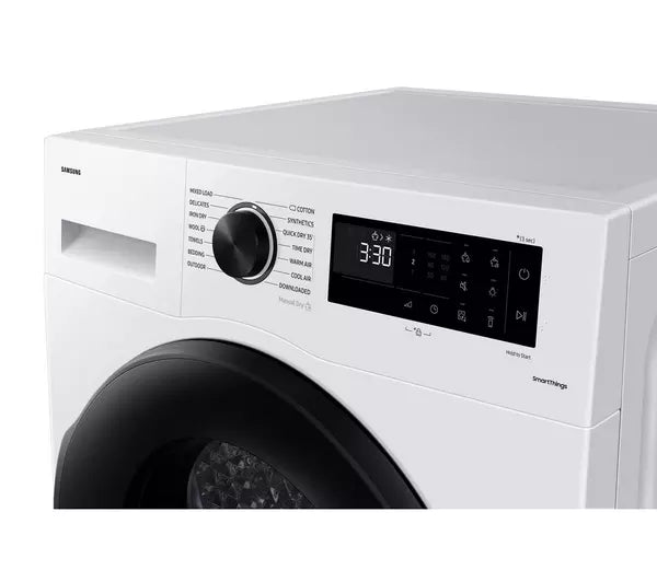 Samsung Series 5 DV90CGC0A0AEEU with OptimalDry 9 kg Heat Pump Tumble Dryer White - View 3