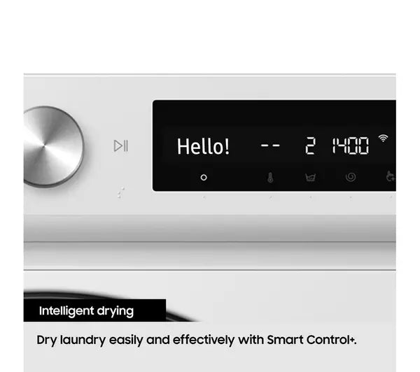 Samsung Series 5 DV90CGC0A0AEEU with OptimalDry 9 kg Heat Pump Tumble Dryer White - View 7