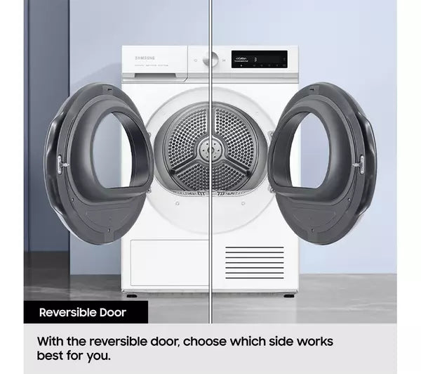 Samsung Series 5 DV90CGC0A0AEEU with OptimalDry 9 kg Heat Pump Tumble Dryer White - View 10