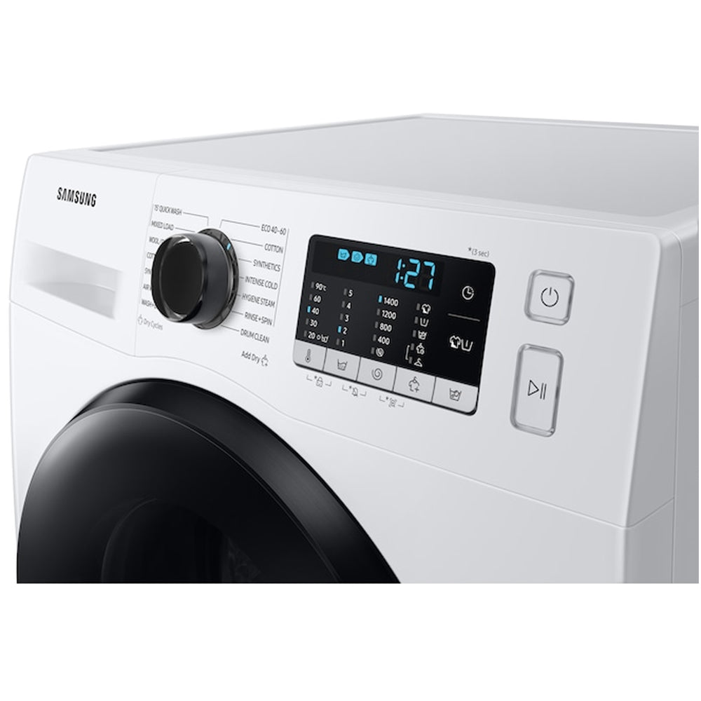 Samsung Series 5 WD80TA046BEEU Ecobubble AI Energy 8kg+5kg 1400 Spin Washer Dryer White - View 6