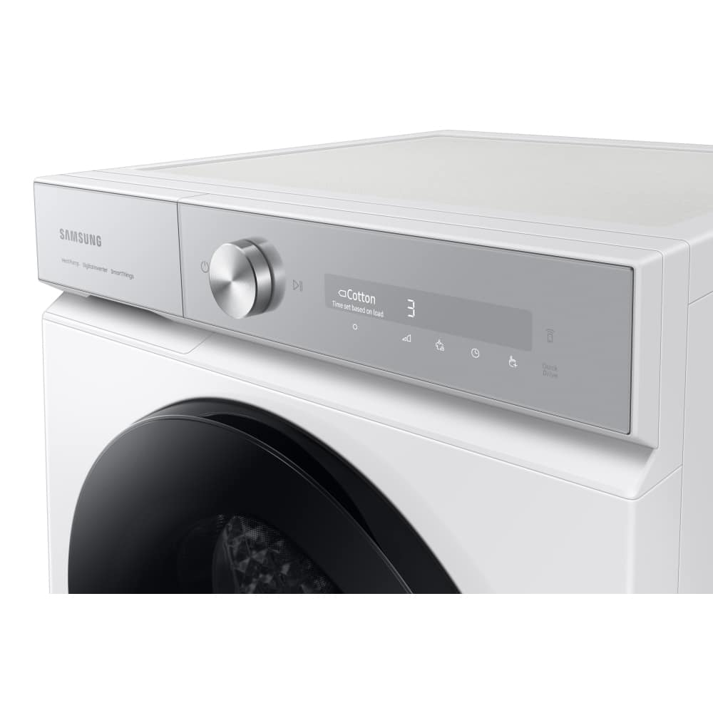 Samsung Series 8 DV90BB9445GHS1 with Optimal Dry 9kg Heat Pump Tumble Dryer White - View 6