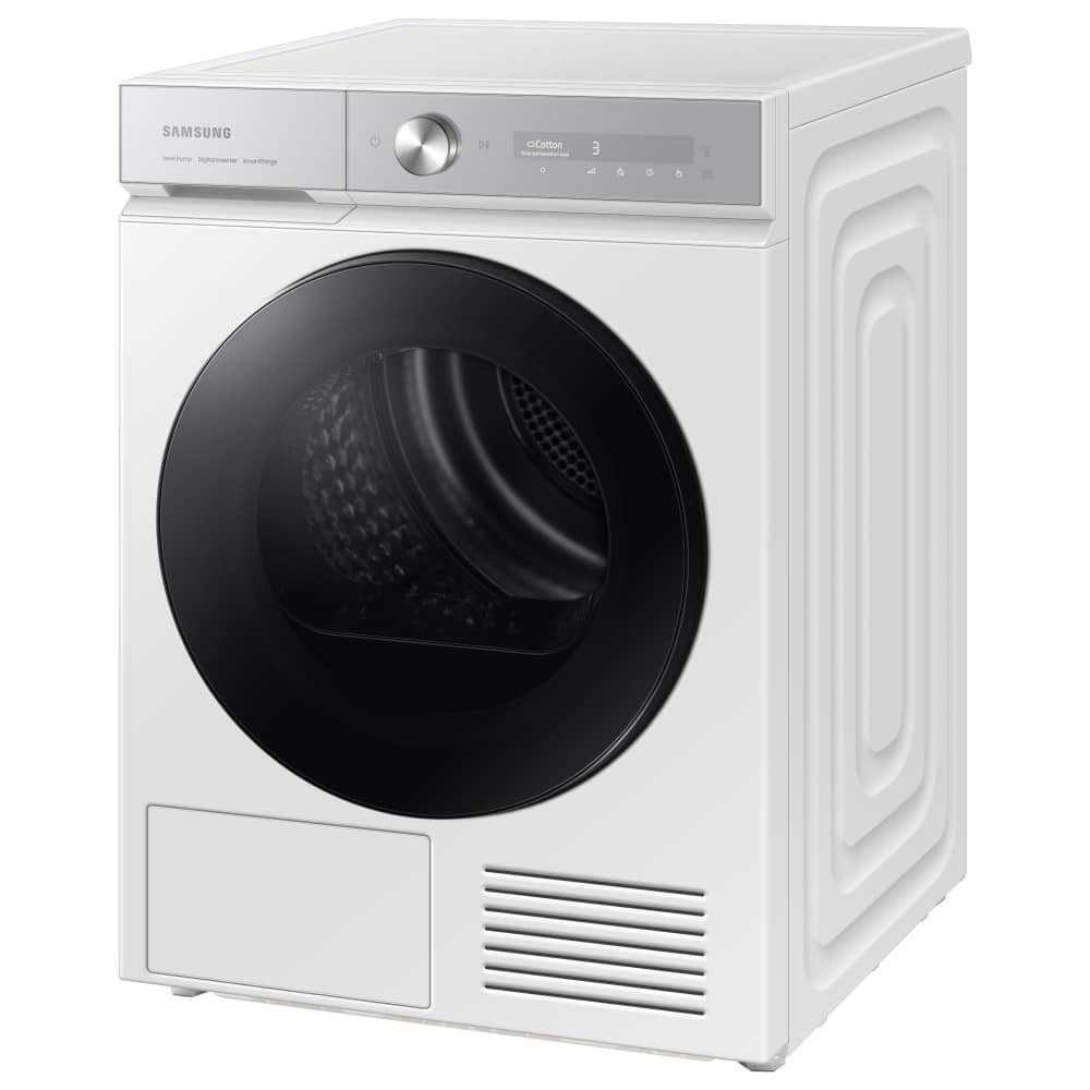 Samsung Series 8 DV90BB9445GHS1 with Optimal Dry 9kg Heat Pump Tumble Dryer White - View 4