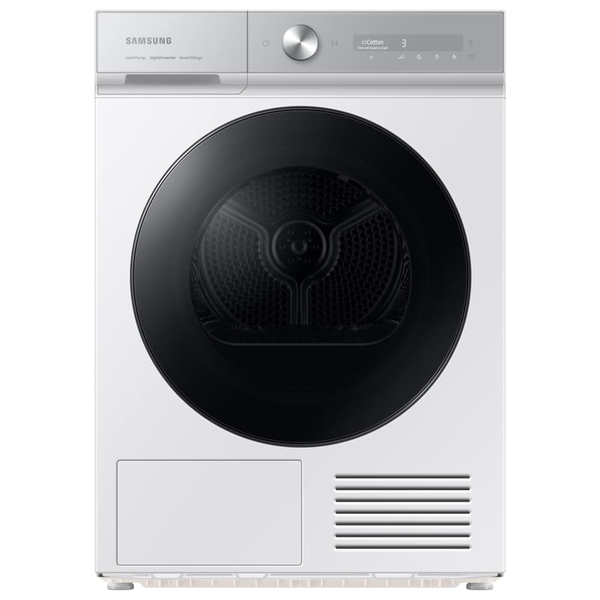 Samsung Series 8 DV90BB9445GHS1 with Optimal Dry 9kg Heat Pump Tumble Dryer White