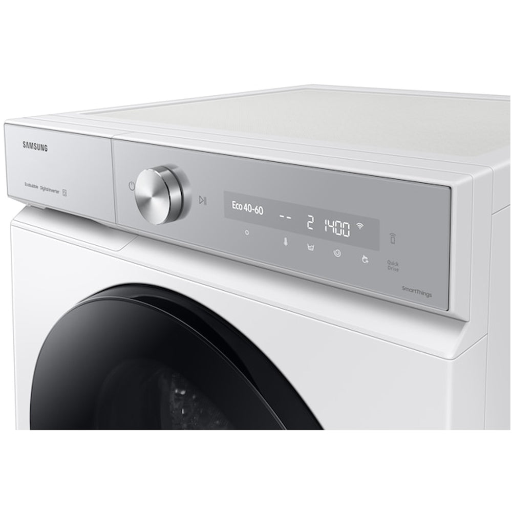 Samsung Series 8 WW11DB8B95GHU1 Bespoke AI Energy 11kg 1400 Spin Smart Washing Machine White - View 3
