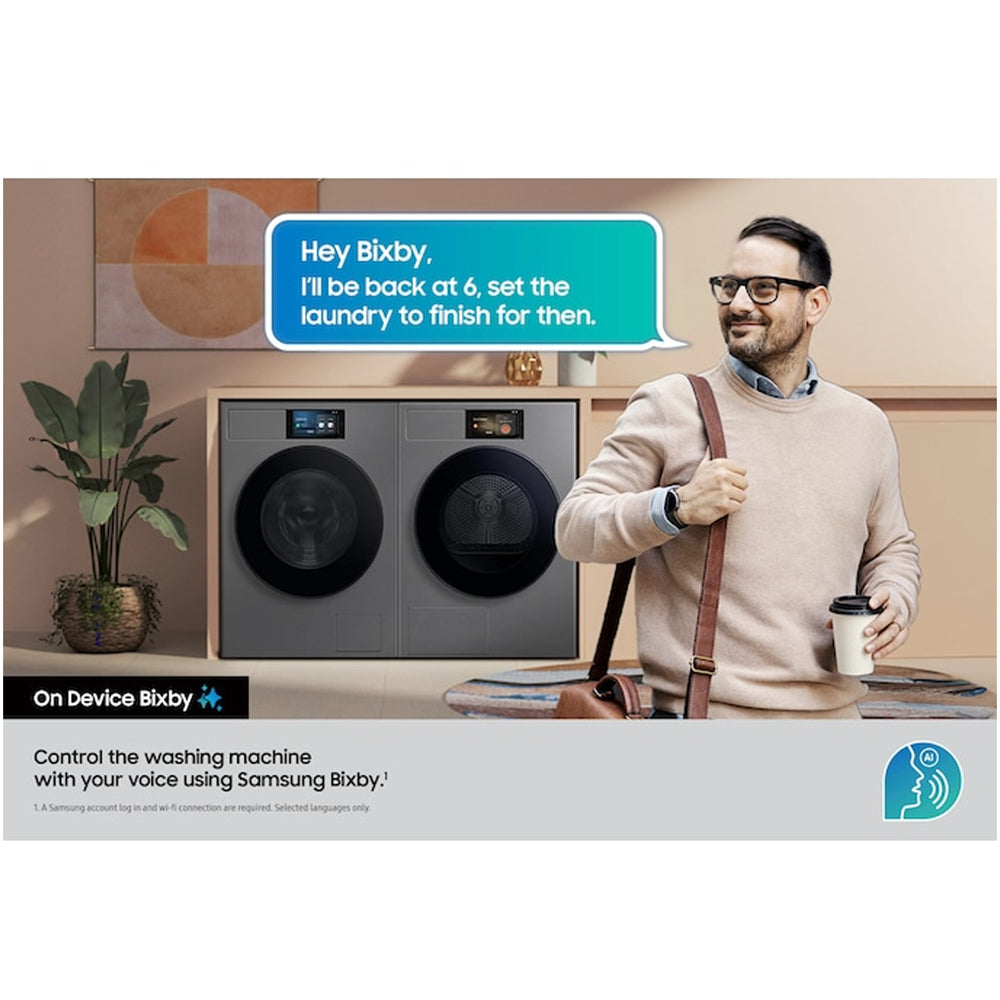 Samsung Series 9 DV90F09F4SU1 with AI Home 9kg Heat Pump Tumble Dryer Dark Steel - View 8