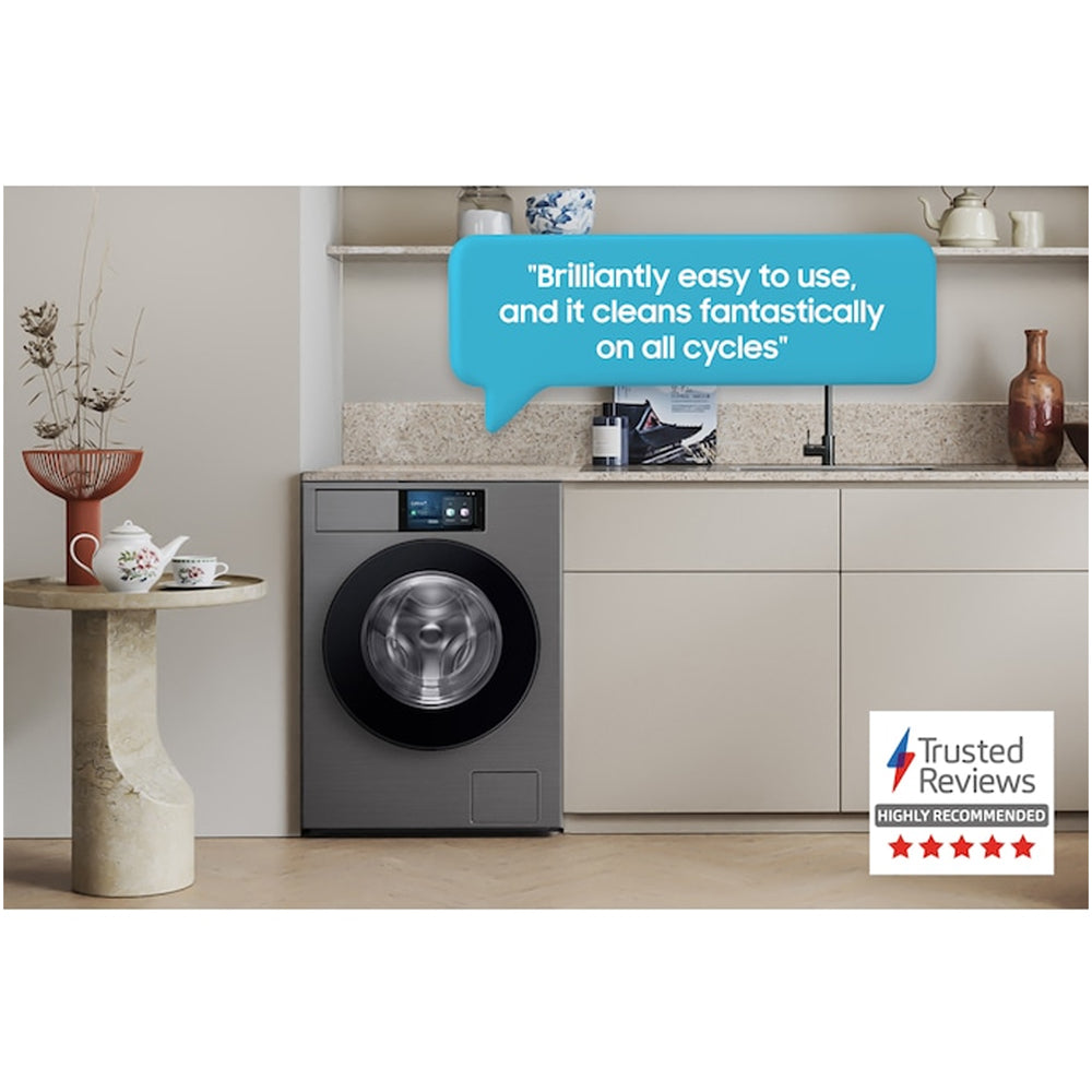 Samsung Series 9 WF90F09C4SU1 Bespoke AI Home 9kg 1400 Spin Smart Washing Machine Dark Steel - View 5
