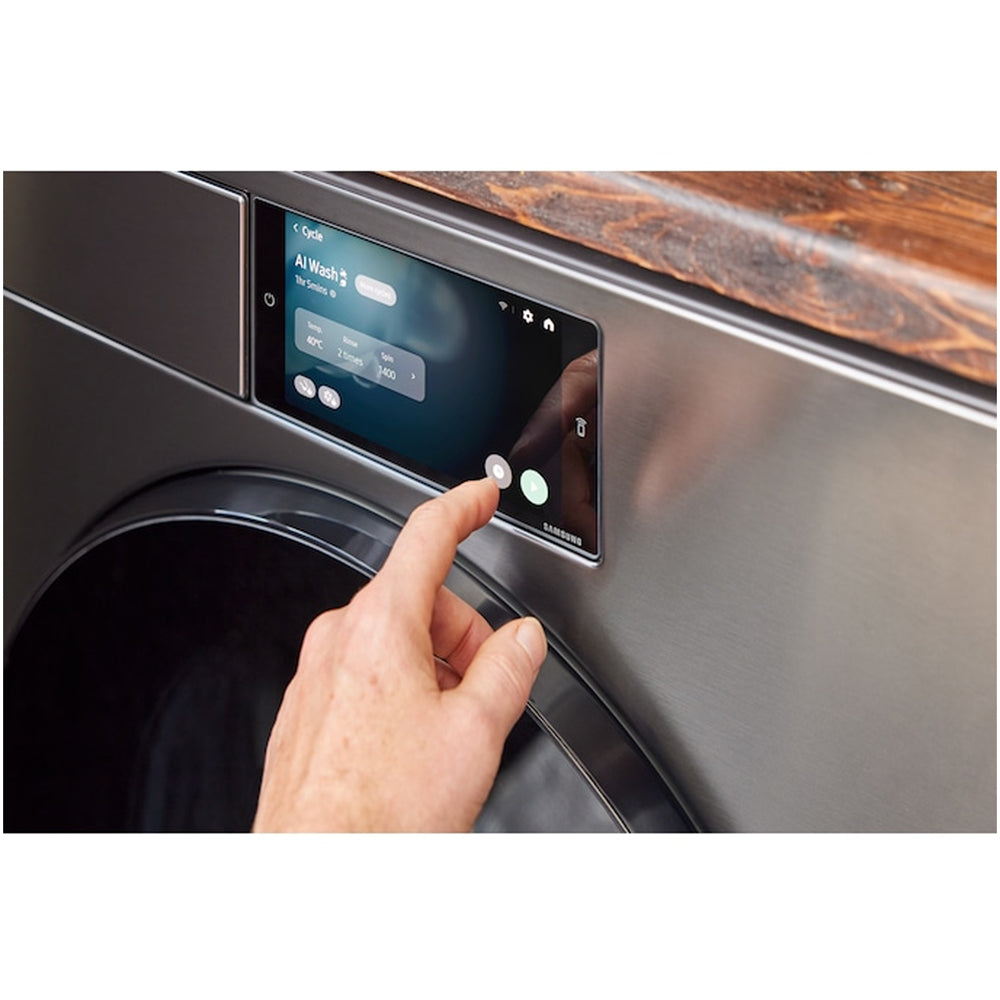Samsung Series 9 WF90F09C4SU1 Bespoke AI Home 9kg 1400 Spin Smart Washing Machine Dark Steel - View 4