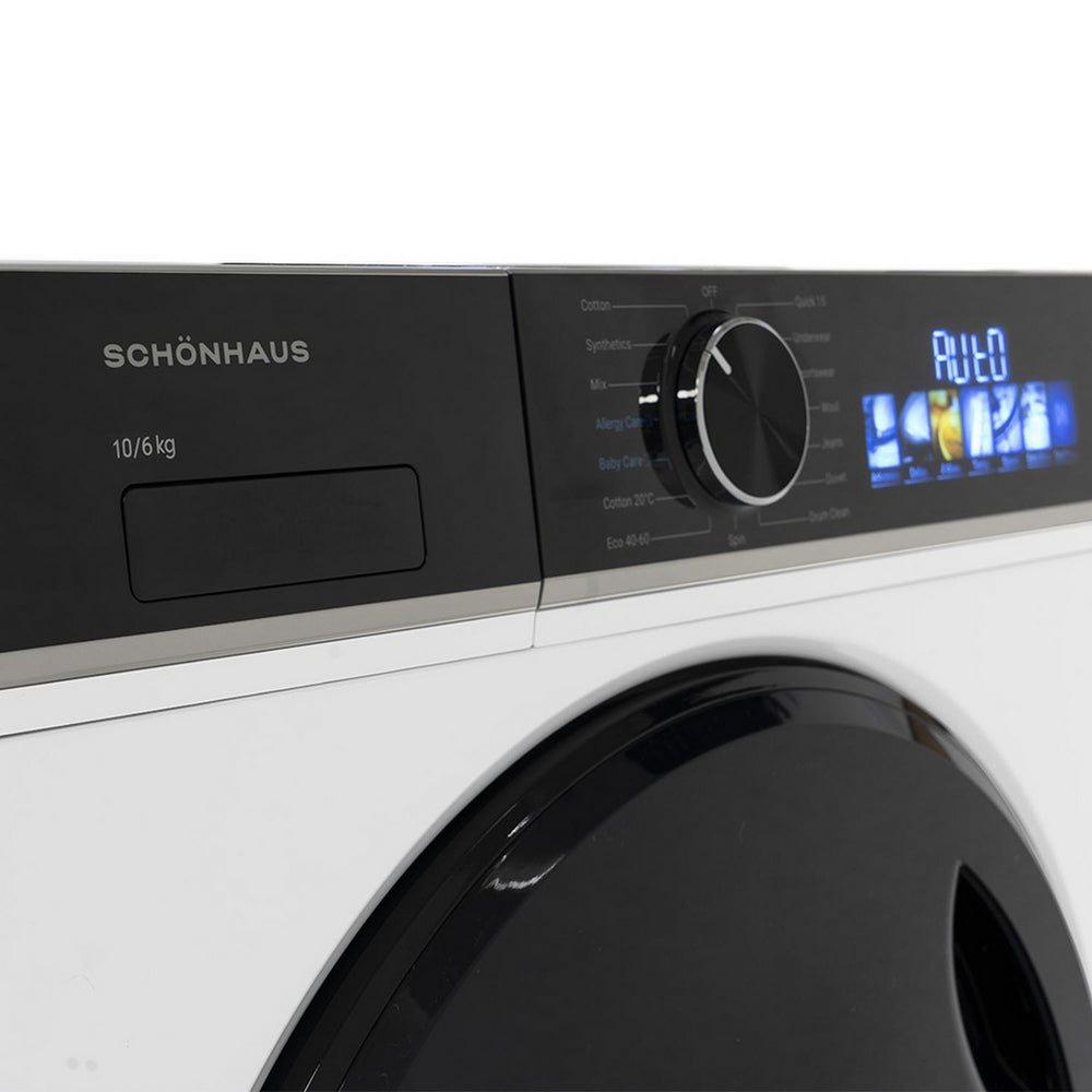 Schonhaus WDSF0110614AW 10+6 kg 1400 Spin Washer Dryer White - View 4