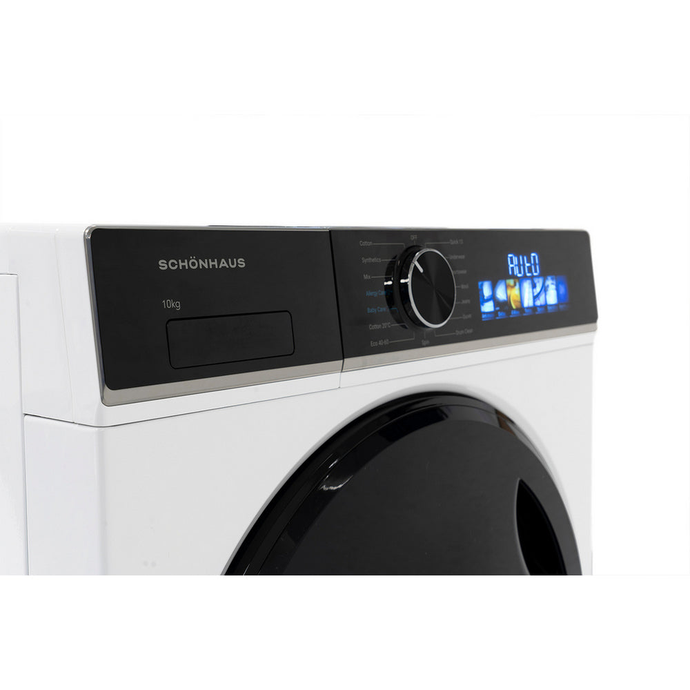 Schonhaus WMSF011014AW 10kg 1400 Spin Freestanding Washing Machine White - View 5