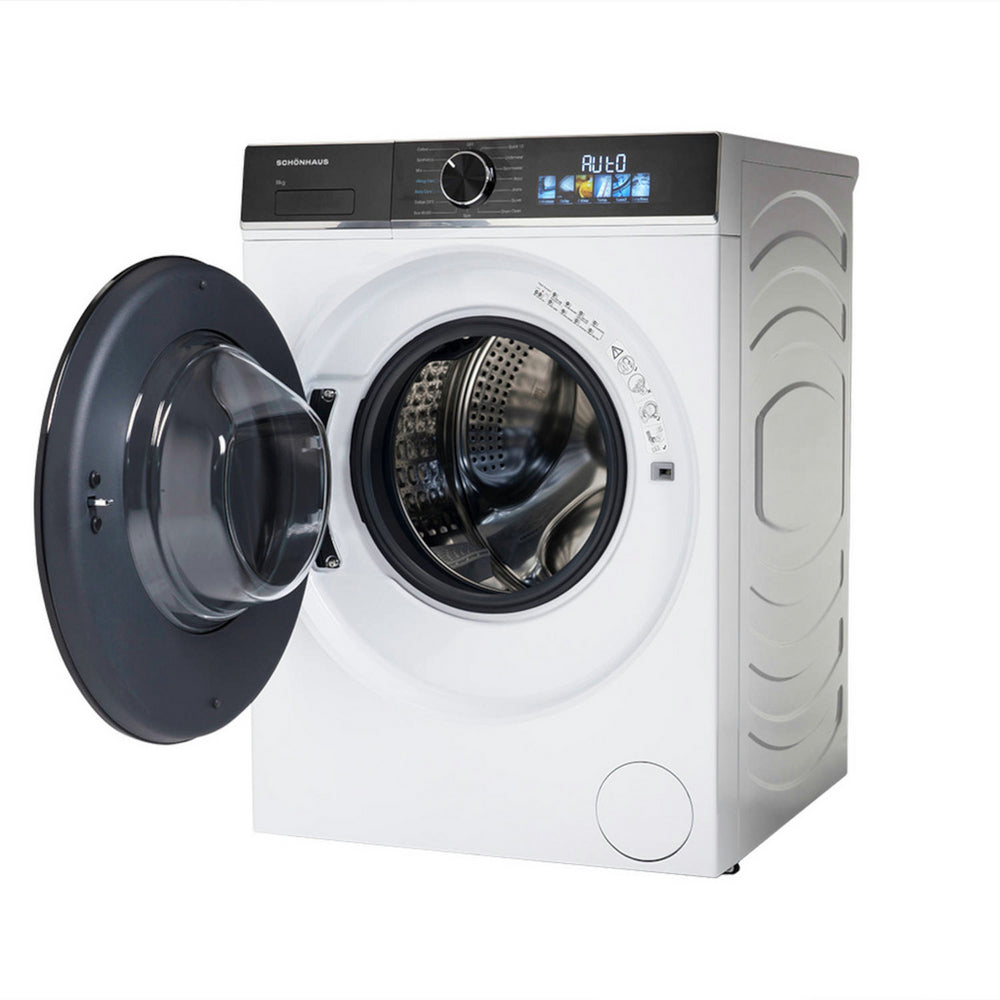 Schonhaus WMSF01814AW 8kg 1400 Spin Freestanding Washing Machine White - View 2