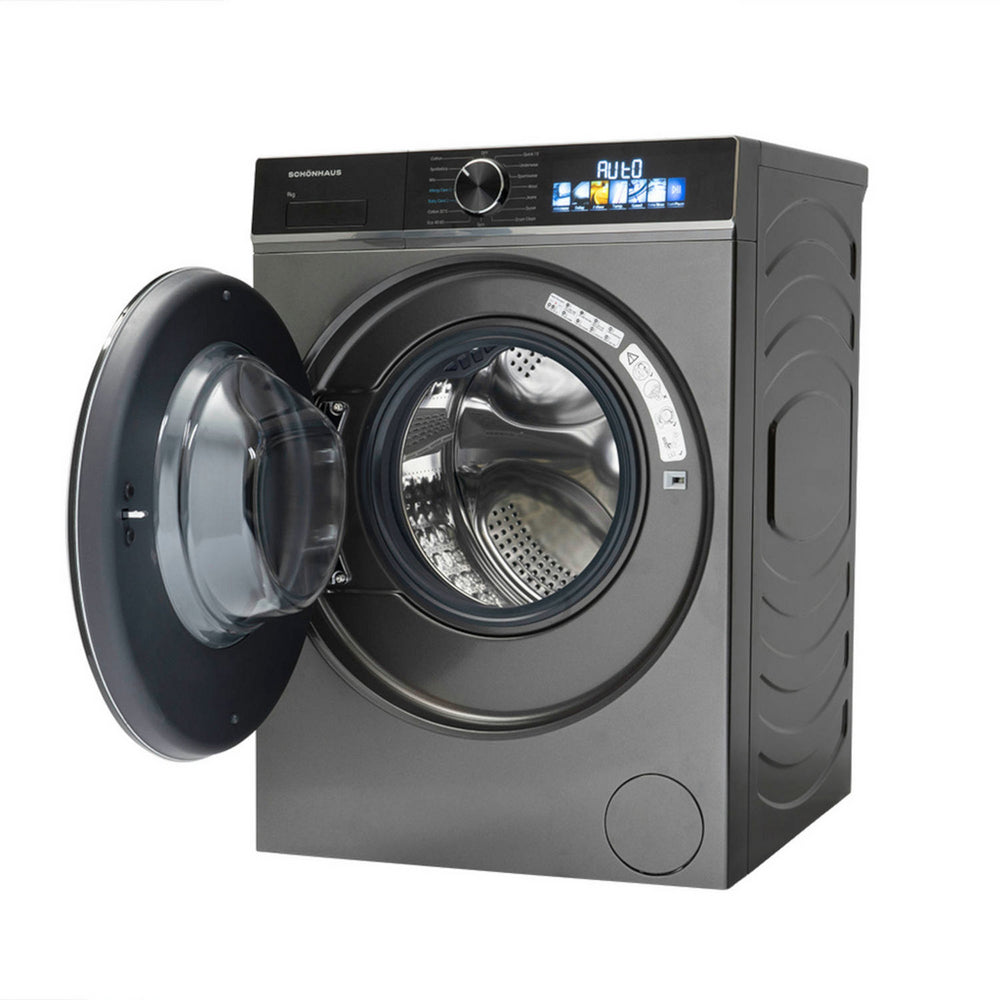 Schonhaus WMSF01914AG 9kg 1400 Spin Freestanding Washing Machine Graphite - View 2