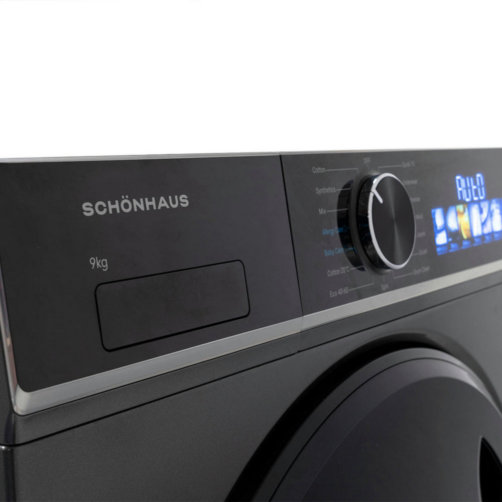 Schonhaus WMSF01914AG 9kg 1400 Spin Freestanding Washing Machine Graphite - View 4
