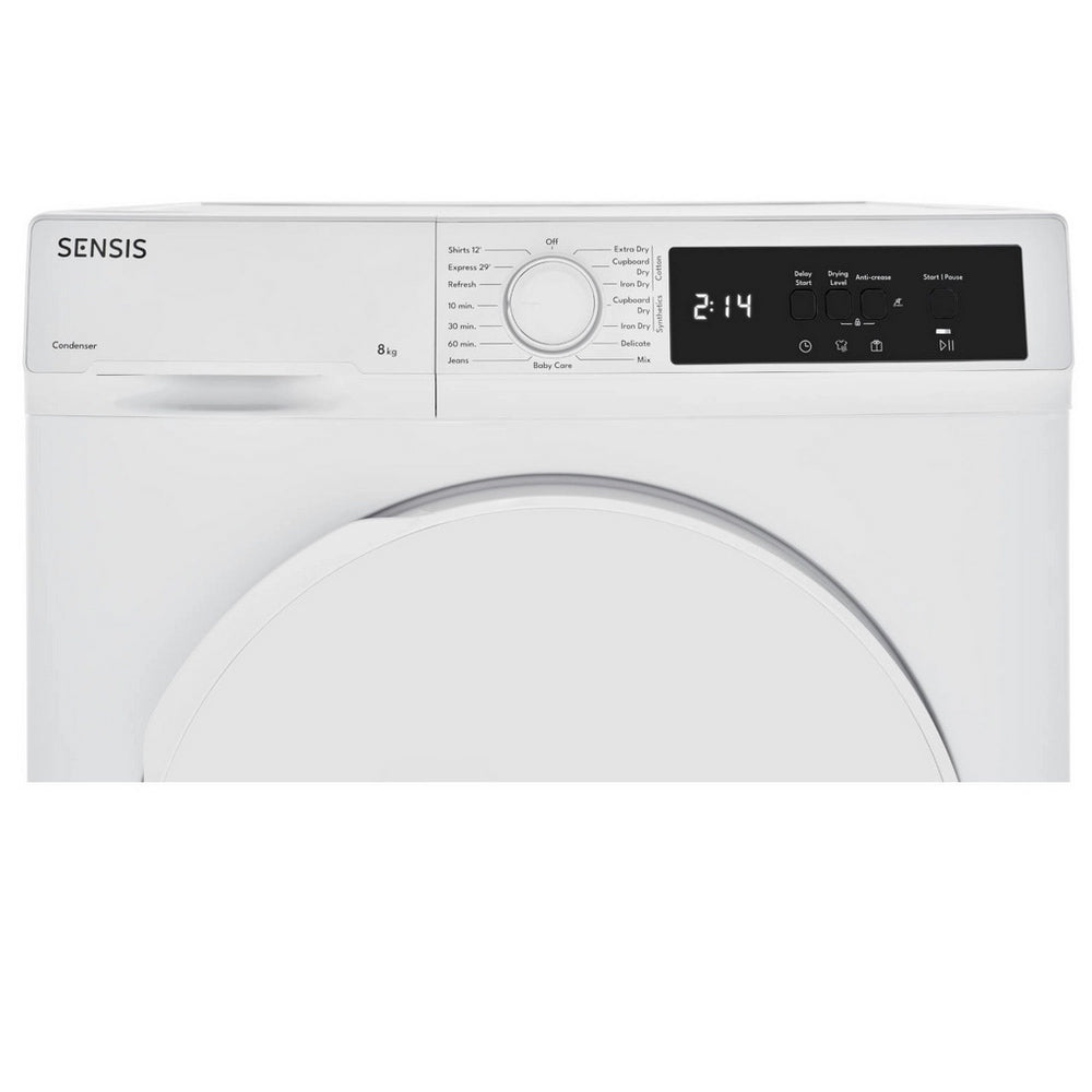 Sensis TDCF018BW 8kg Freestanding Condenser Tumble Dryer White - B Rated - View 4
