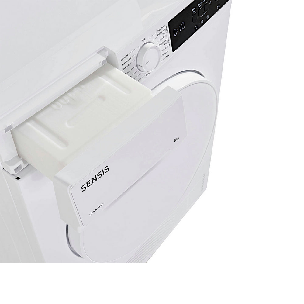 Sensis TDCF018BW 8kg Freestanding Condenser Tumble Dryer White - B Rated - View 9