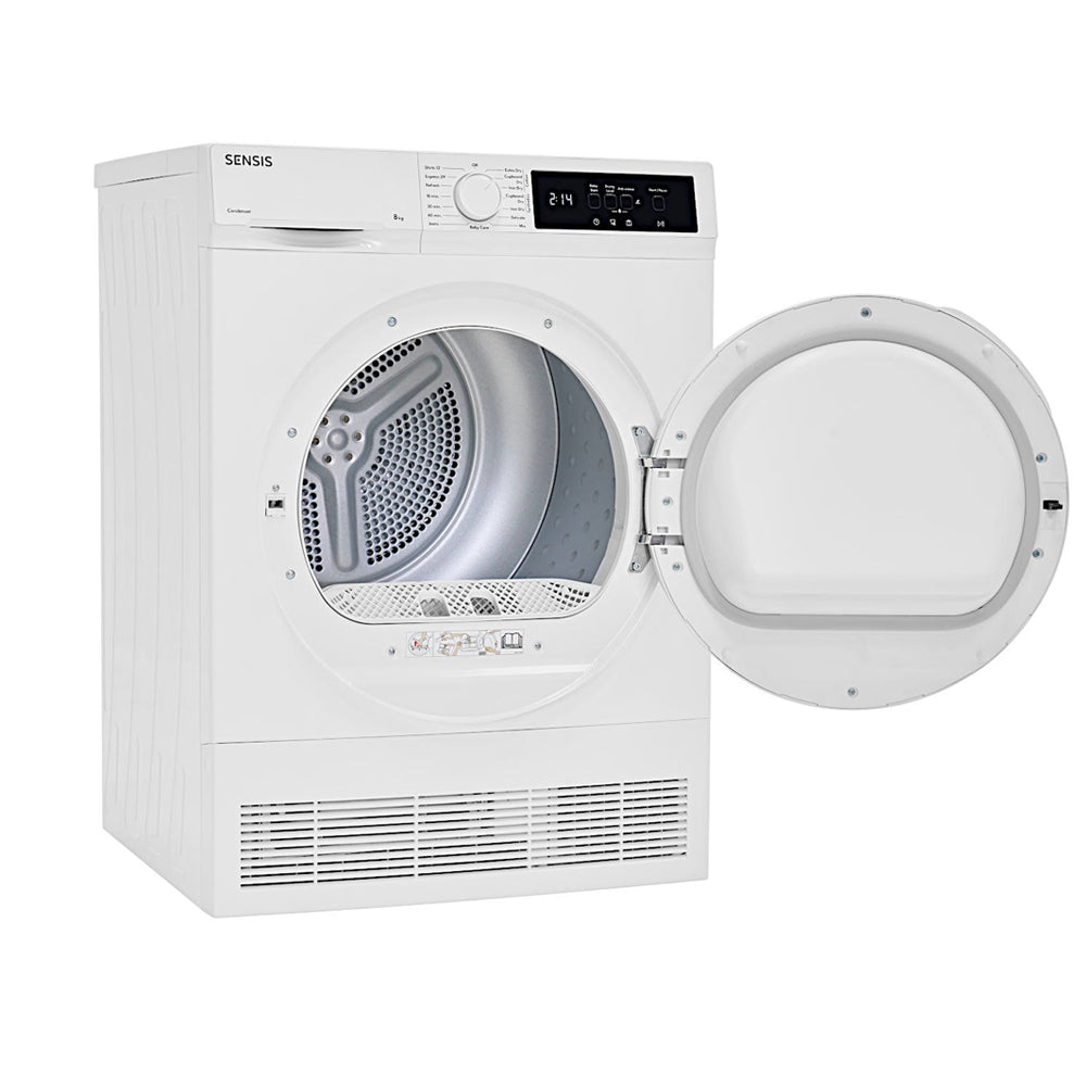 Sensis TDCF018BW 8kg Freestanding Condenser Tumble Dryer White - B Rated - View 6