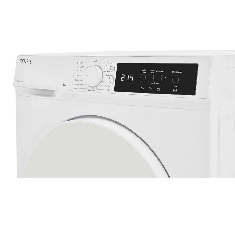 Sensis TDCF018BW 8kg Freestanding Condenser Tumble Dryer White - B Rated - View 5