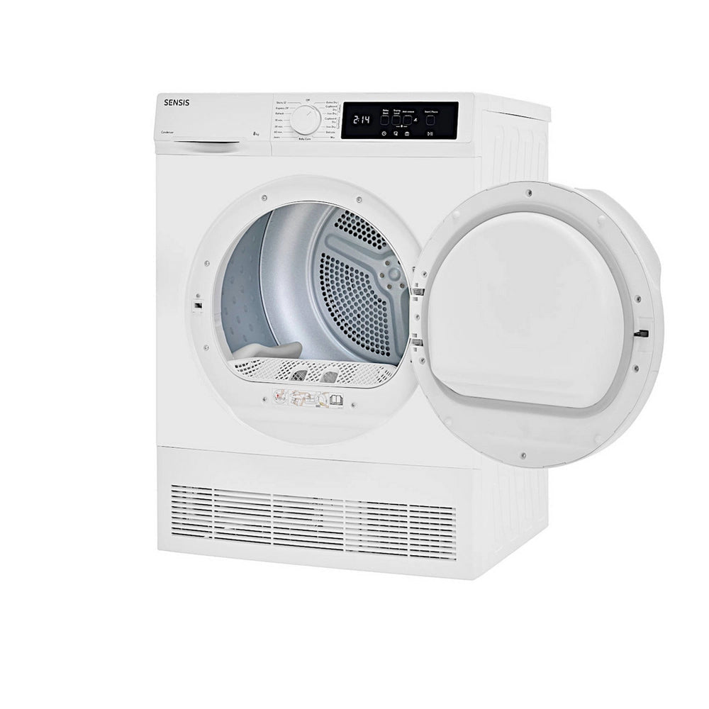 Sensis TDCF018BW 8kg Freestanding Condenser Tumble Dryer White - B Rated - View 2