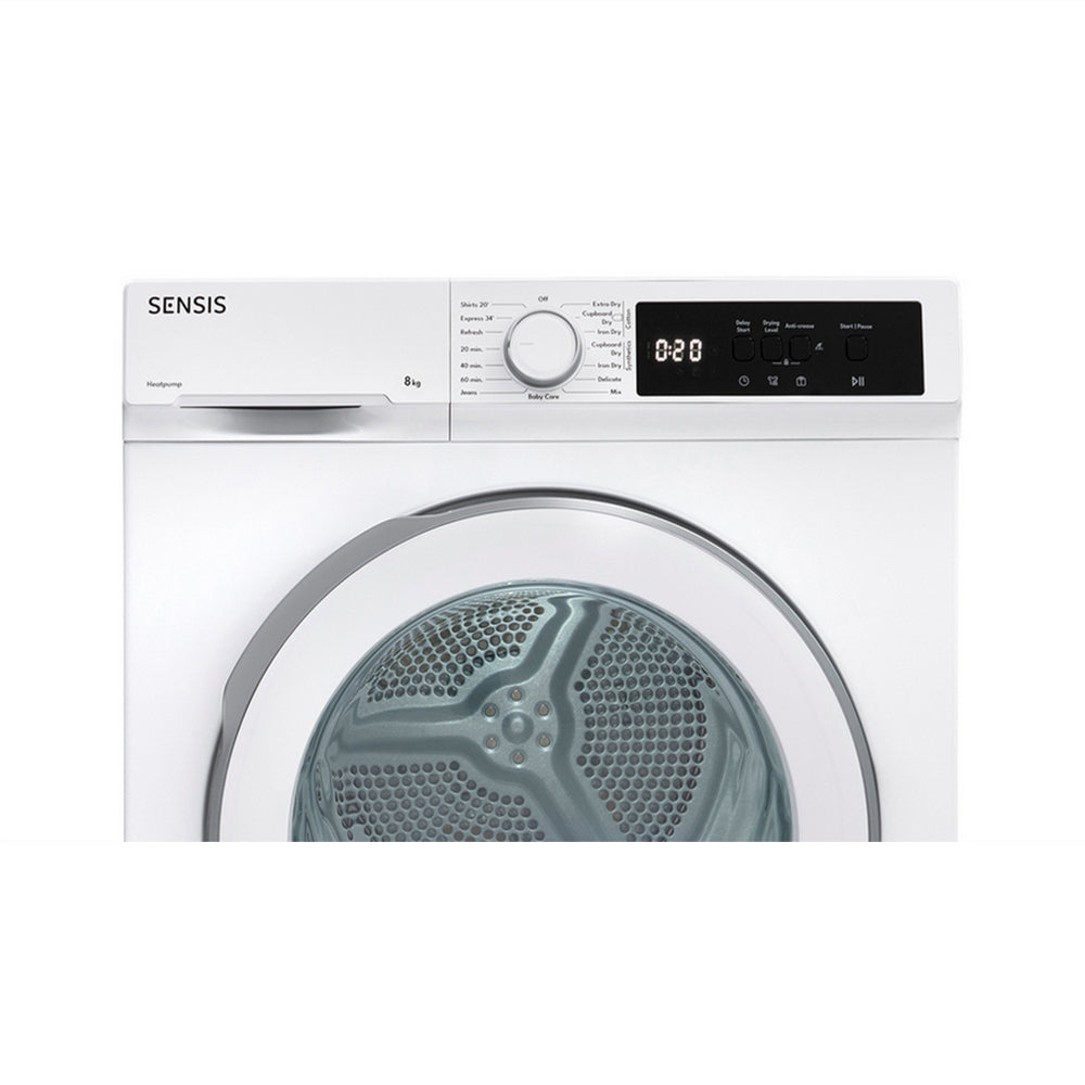 Sensis TDHF018A2W 8kg Heat Pump Tumble Dryer White - View 3
