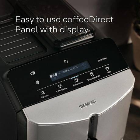 Siemens TF303G07 Bean to Cup Fully Automatic Freestanding Coffee Machine Inox Silver Metallic - View 4