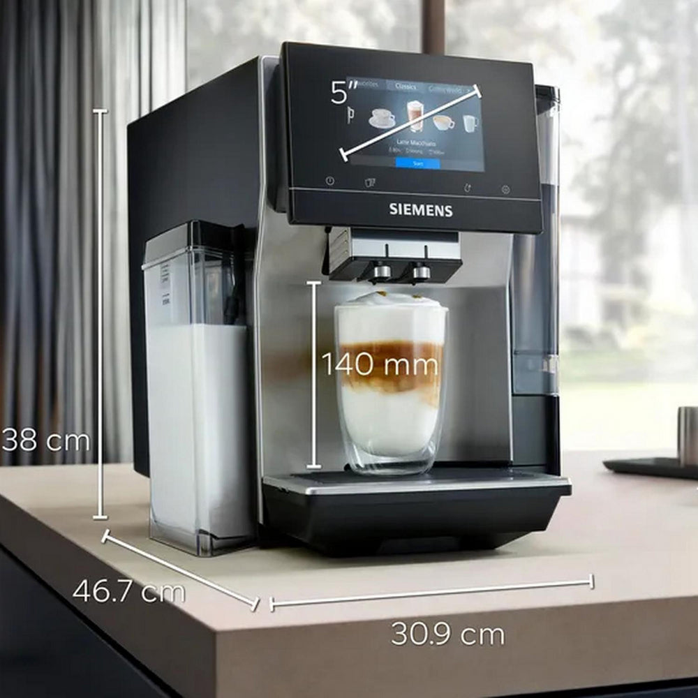 Siemens TQ717GB3 EQ700 Bean To Cup Coffee Machine Stainless Steel - View 4