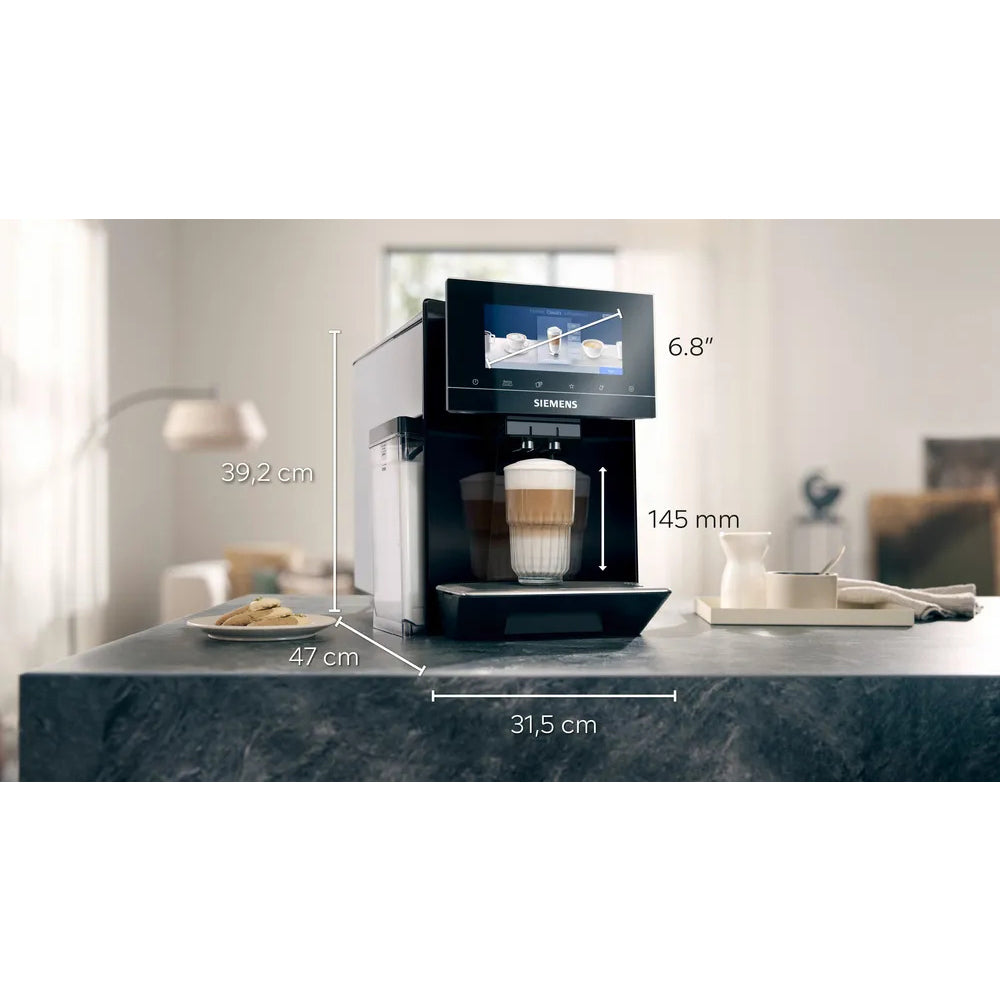 Siemens TQ903GB9 EQ900 Bean to Cup Coffee Machine Black - View 2