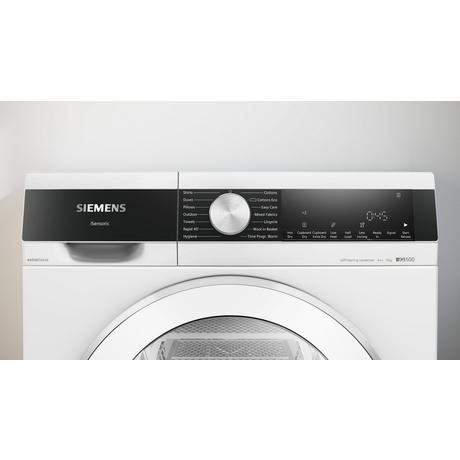 Siemens WQ45G2D2GB iQ500 9kg Heat Pump Condenser Tumble Dryer White - View 2