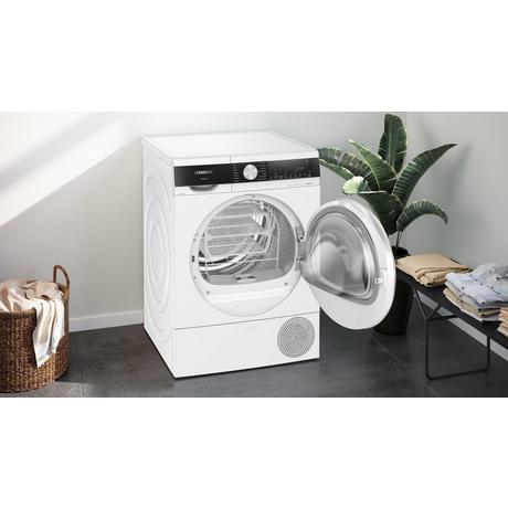 Siemens WQ45G2D2GB iQ500 9kg Heat Pump Condenser Tumble Dryer White - View 3