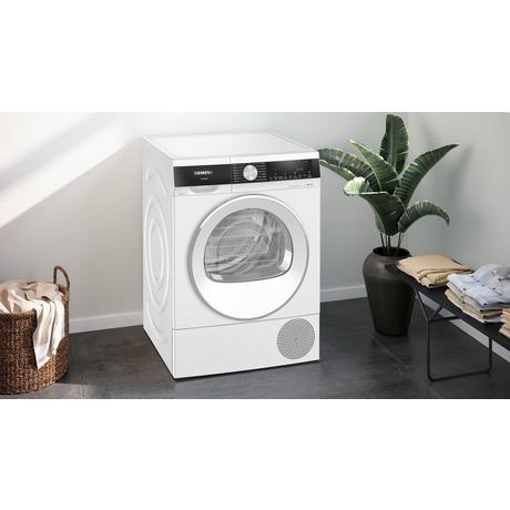 Siemens WQ45G2D2GB iQ500 9kg Heat Pump Condenser Tumble Dryer White - View 4