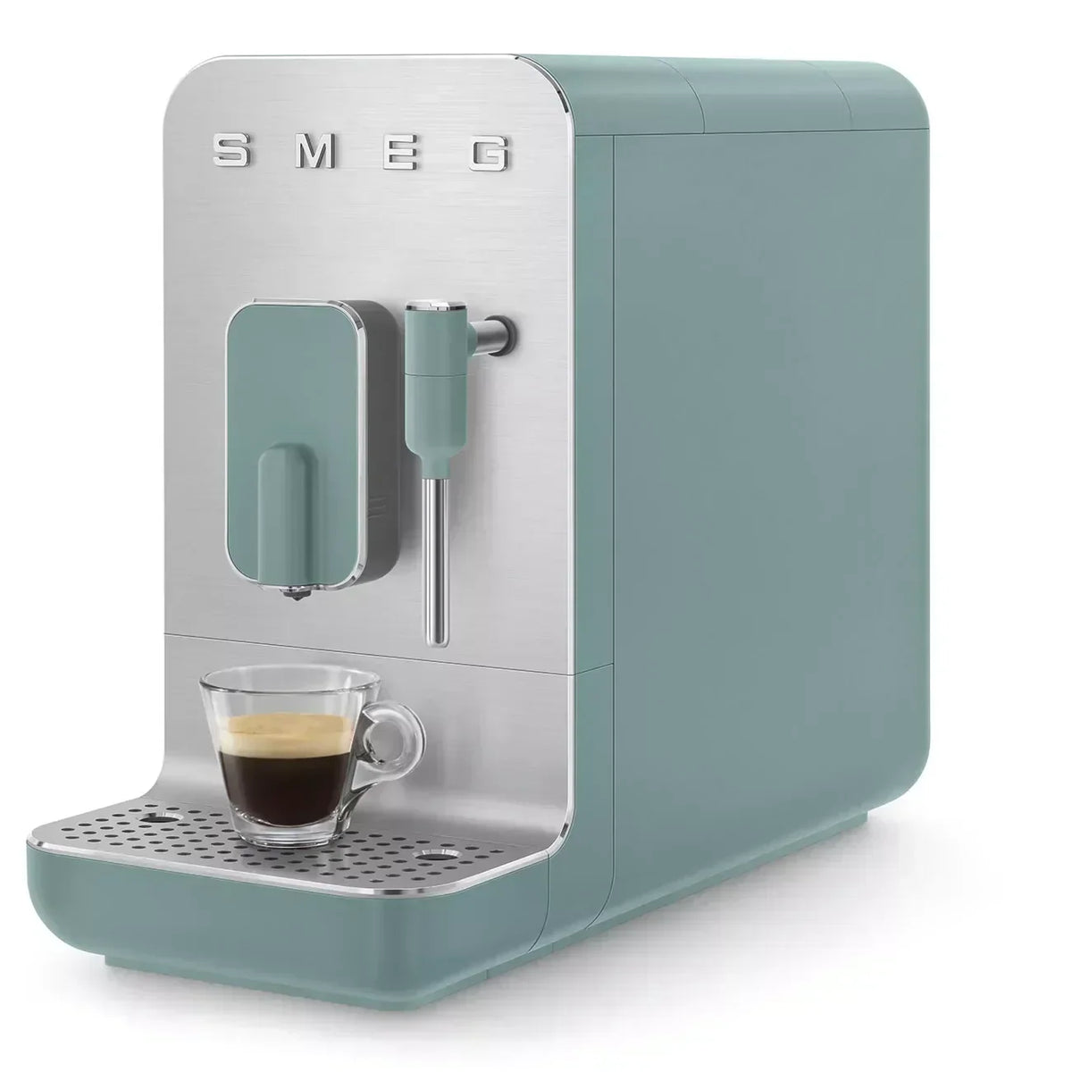 Smeg BCC12EGMUK Retro Bean to Cup Espresso Coffee Machine Emerald - View 2