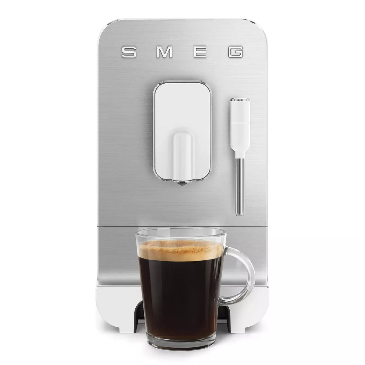 Smeg BCC12WHMUK Retro Bean to Cup Espresso Coffee Machine Matt White - View 4