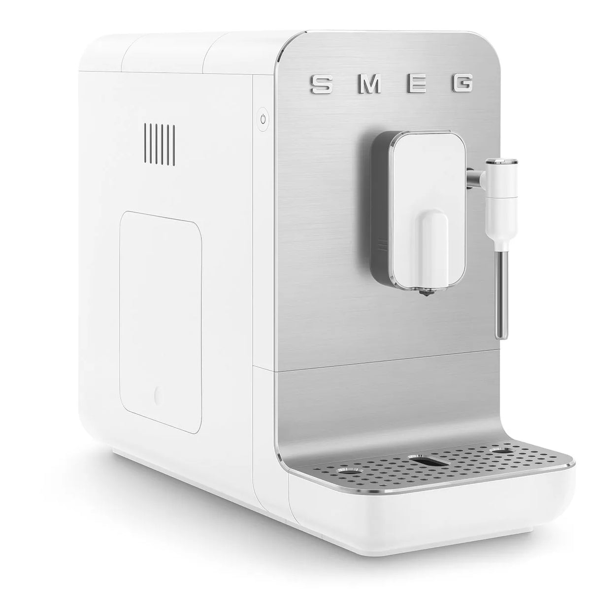 Smeg BCC12WHMUK Retro Bean to Cup Espresso Coffee Machine Matt White - View 2