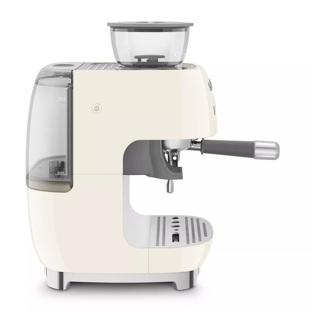 Smeg EGF03CRUK Retro Espresso Coffee Machine with Grinder in Cream - View 4