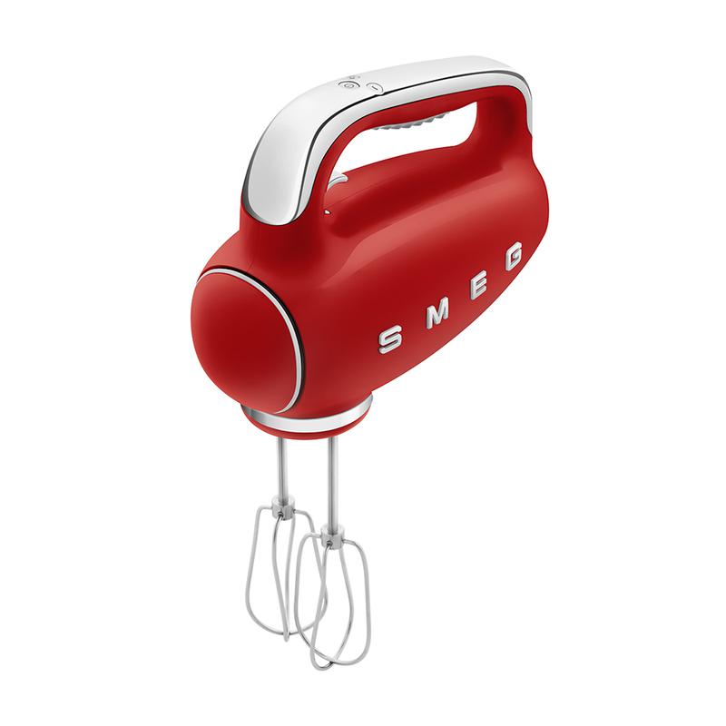 SMEG HMF01RDUK 50s Style Hand Mixer Red - View 3