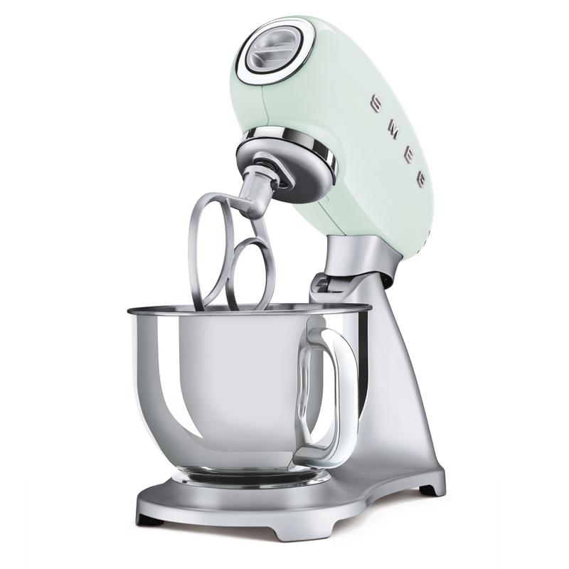 SMEG SMF02PGUK 50s Style Stand Mixer Pastel Green - View 3