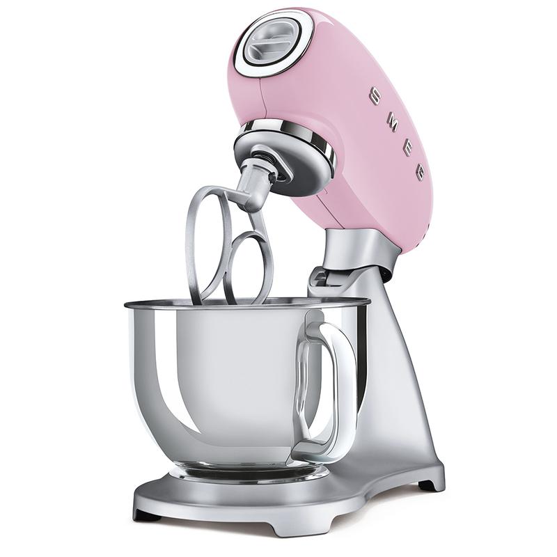 SMEG SMF02PKUK 50s Style Stand Mixer Pink - View 3