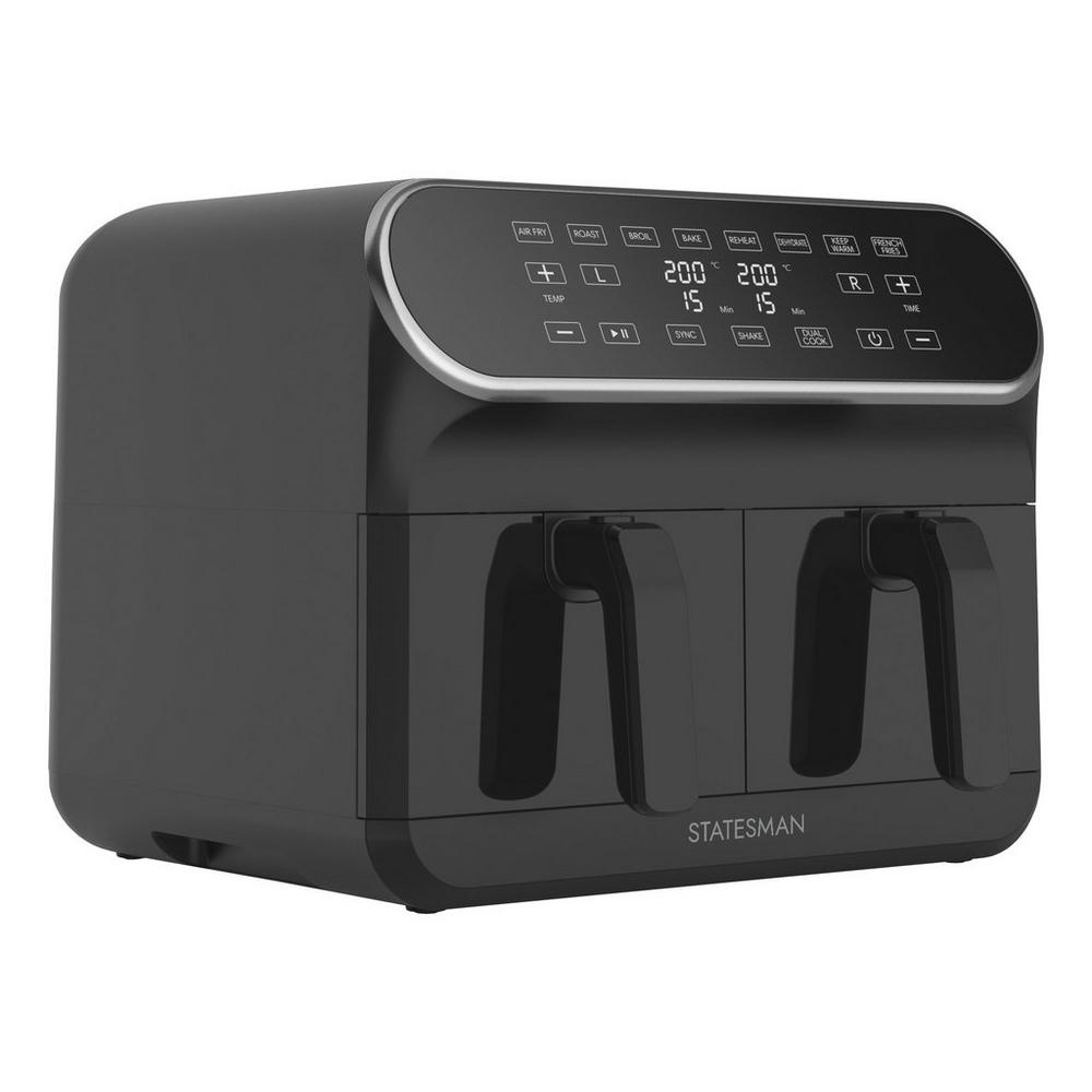 Statesman SKAF08017BK Digital Dual Zone Air Fryer - Black - View 2