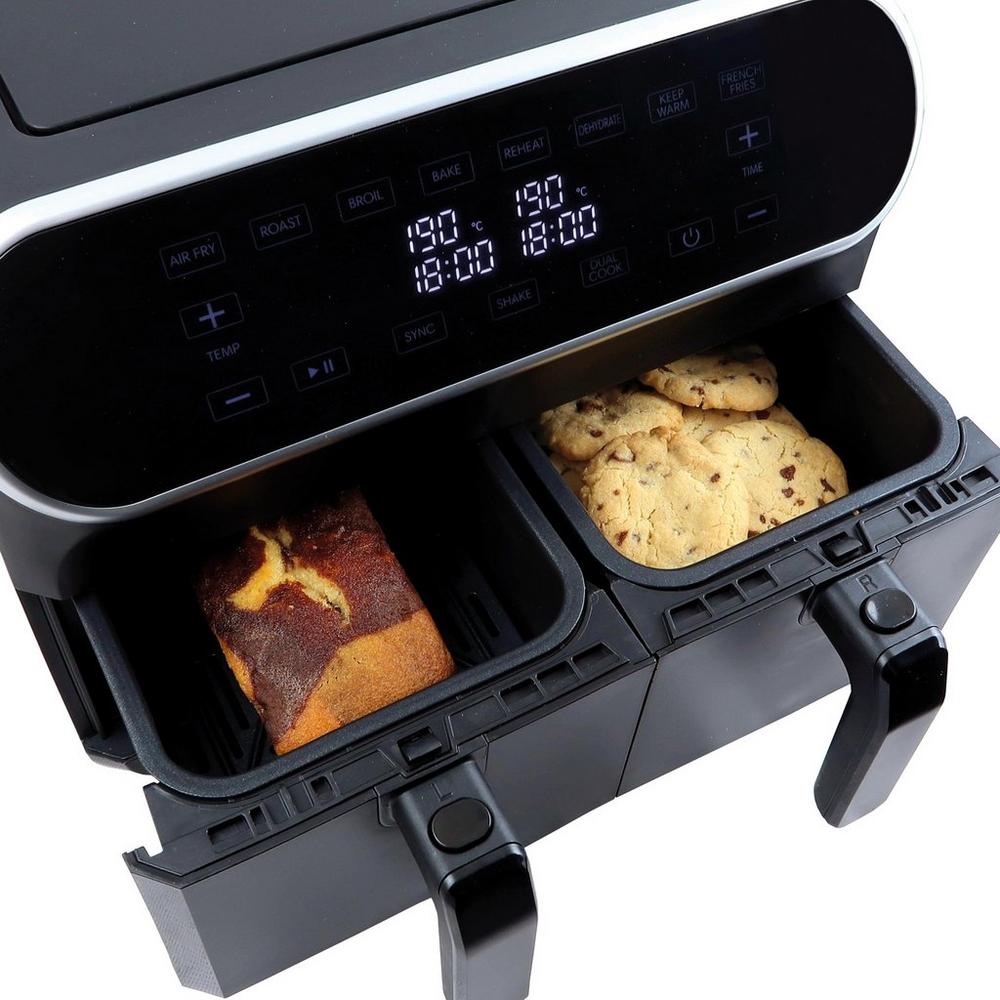 Statesman SKAF08017BK Digital Dual Zone Air Fryer - Black - View 4